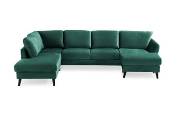 OSCAR U-soffa med Divan Höger Grön