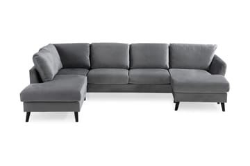 OSCAR U-soffa med Divan Höger Ljusgrå
