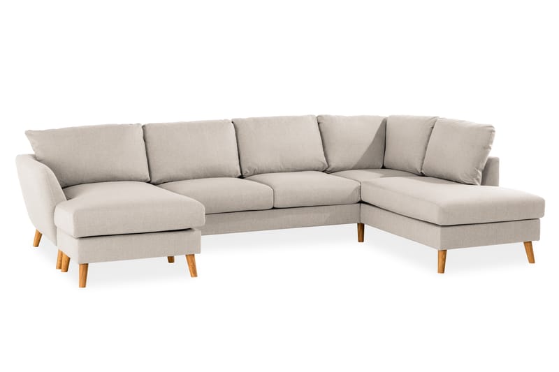 OSCAR U-soffa med Divan Vänster Beige -   - U-soffor