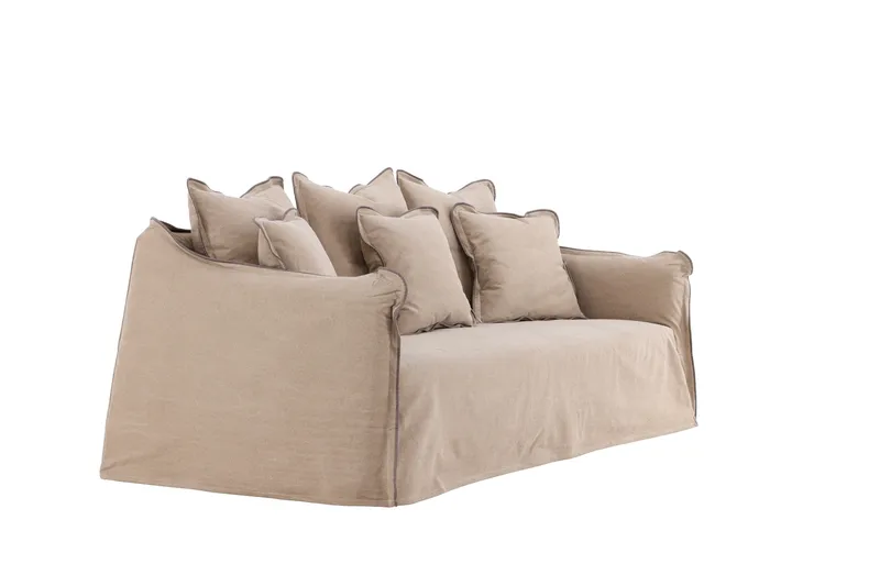 Oskarshamn Soffa 3-sits - Brun - Möbler - Vardagsrum - Soffor - 3-sits soffor