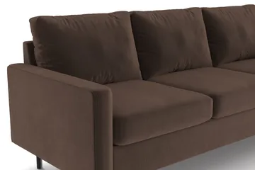 Peppe 3-sits Manchestersoffa - Brun - Möbler - Vardagsrum - Soffor - 3-sits soffor