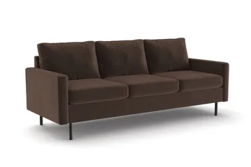 Peppe 3-sits Manchestersoffa - Brun - Möbler - Vardagsrum - Soffor - 3-sits soffor