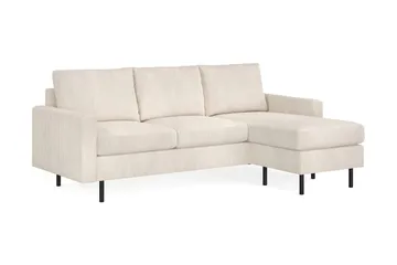 Peppe 3-sits Vändbar L-formad Divansoffa i Manchester - Beige - Möbler - Vardagsrum - Soffor - Divansoffa & schäslong