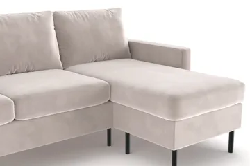 Peppe 3-sits Vändbar L-formad Divansoffa i Manchester - Beige - Möbler - Vardagsrum - Soffor - Divansoffa & schäslong