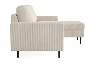 Peppe 3-sits Vändbar L-formad Divansoffa i Manchester - Beige - Möbler - Vardagsrum - Soffor - Divansoffa & schäslong