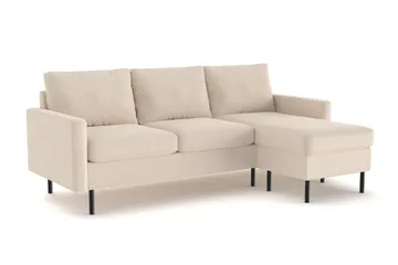 Peppe 3-sits Vändbar L-formad Divansoffa i Manchester - Greige - Möbler - Vardagsrum - Soffor - Divansoffa & schäslong