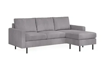 Peppe 3-sits Vändbar L-formad Divansoffa i Manchester - Mörkgrå - Möbler - Vardagsrum - Soffor - Divansoffa & schäslong