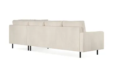 Peppe 4-sits Högervänd L-formad Schäslongsoffa i Manchester - Beige - Möbler - Vardagsrum - Soffor - Divansoffa & schäslong