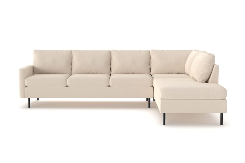 Peppe 4-sits Högervänd L-formad Schäslongsoffa i Manchester, Greige