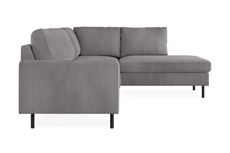 Peppe 4-sits Högervänd L-formad Schäslongsoffa i Manchester - Mörkgrå - Möbler - Vardagsrum - Soffor - Divansoffa & schäslong