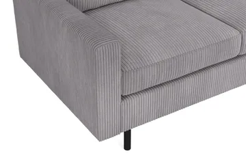 Peppe 4-sits Högervänd L-formad Schäslongsoffa i Manchester - Mörkgrå - Möbler - Vardagsrum - Soffor - Divansoffa & schäslong