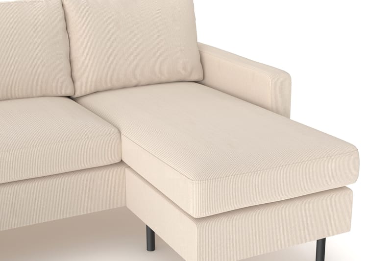 Peppe 4-sits Vänstervänd U-formad Soffa med Divan och Schäslong i Manchester - Greige - Möbler - Vardagsrum - Soffor - U-soffor