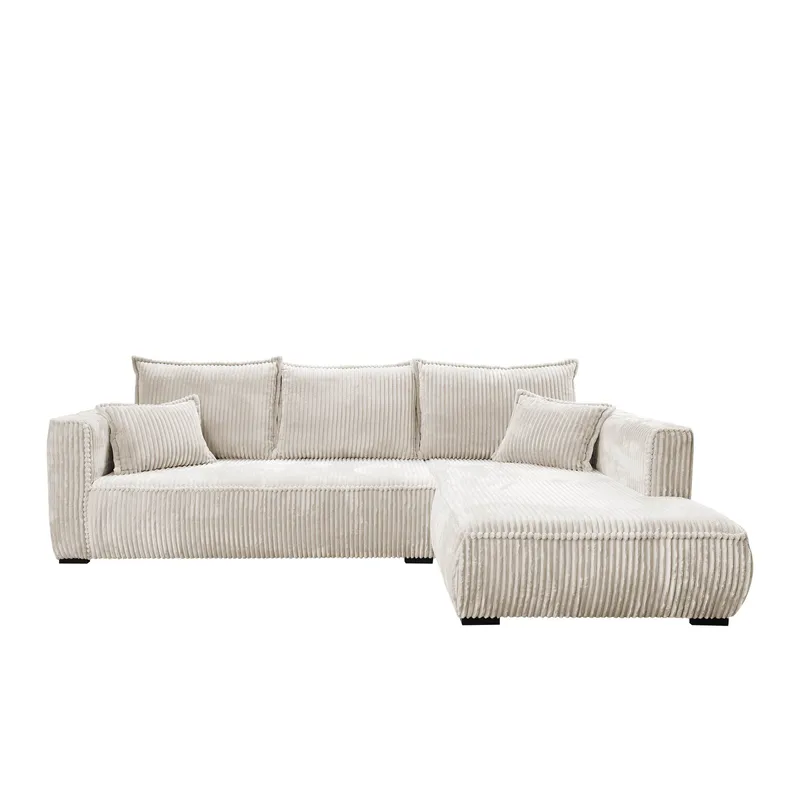 Puente 4-sits Soffa med divan, beige