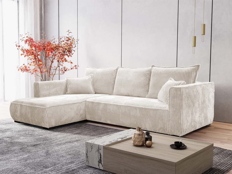 Puente 4-sits Soffa med divan - beige - Möbler - Vardagsrum - Soffor - Hörnsoffor