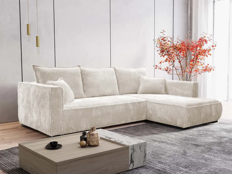 Puente 4-sits Soffa med divan - beige - Möbler - Vardagsrum - Soffor - Hörnsoffor