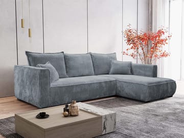 Puente 4-sits Soffa med divan - blå - Möbler - Vardagsrum - Soffor - Divansoffa & schäslong