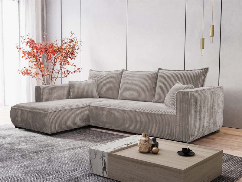 Puente 4-sits Soffa med divan - grå - Möbler - Vardagsrum - Soffor - Hörnsoffor