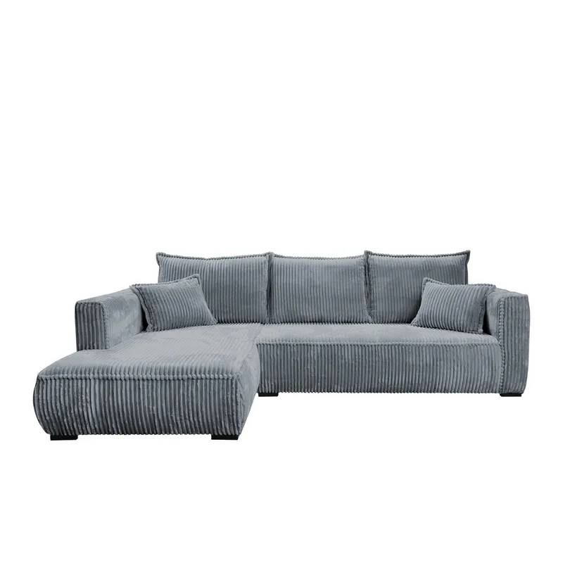 Puente 4-sits Soffa med divan, grå