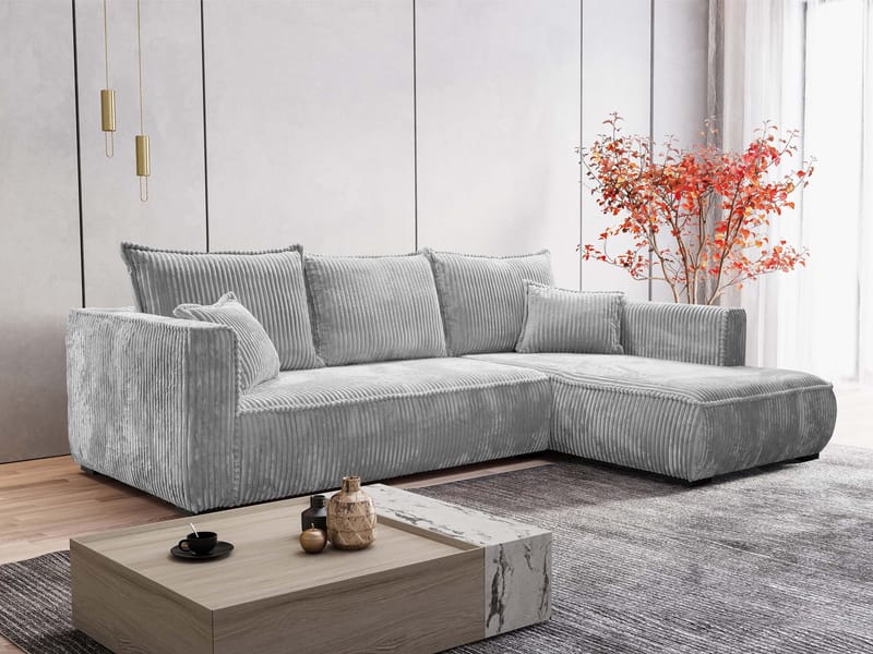 Puente 4-sits Soffa med divan - ljusgrå - Möbler - Vardagsrum - Soffor - Hörnsoffor