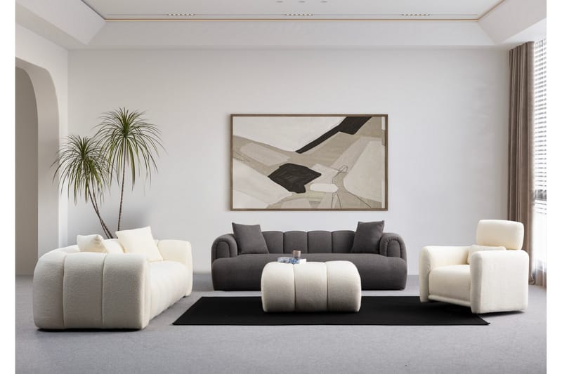 Puffin 3-sits Soffa - Antracit - Möbler - Vardagsrum - Soffor - 3-sits soffor