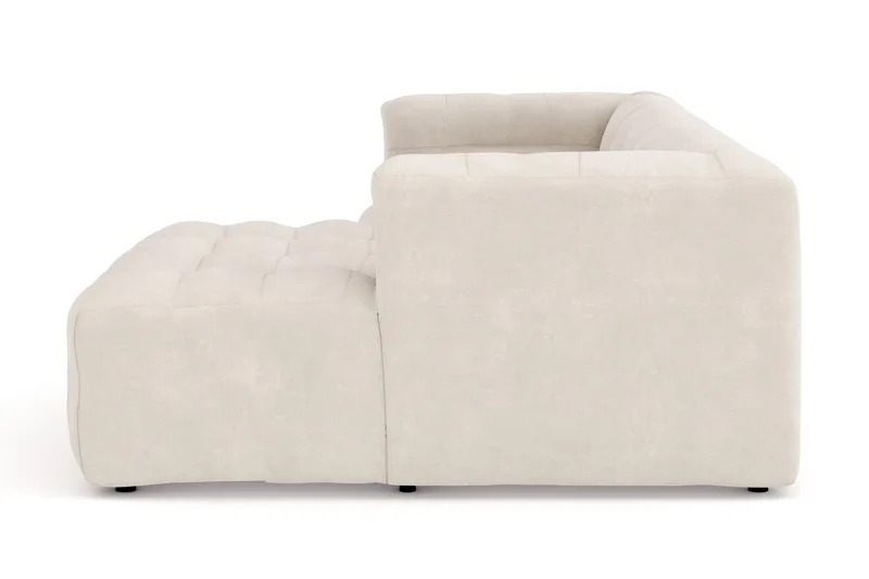 Puffy 3-sits bubblig soffa med divan höger - Beige - Möbler - Vardagsrum - Soffor - Divansoffa & schäslong
