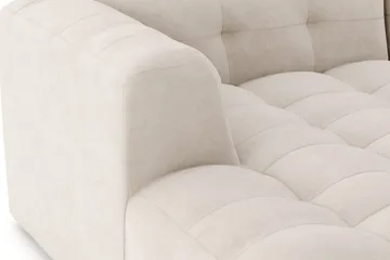 Puffy 3-sits bubblig soffa med divan vänster - Beige - Möbler - Vardagsrum - Soffor - Divansoffa & schäslong