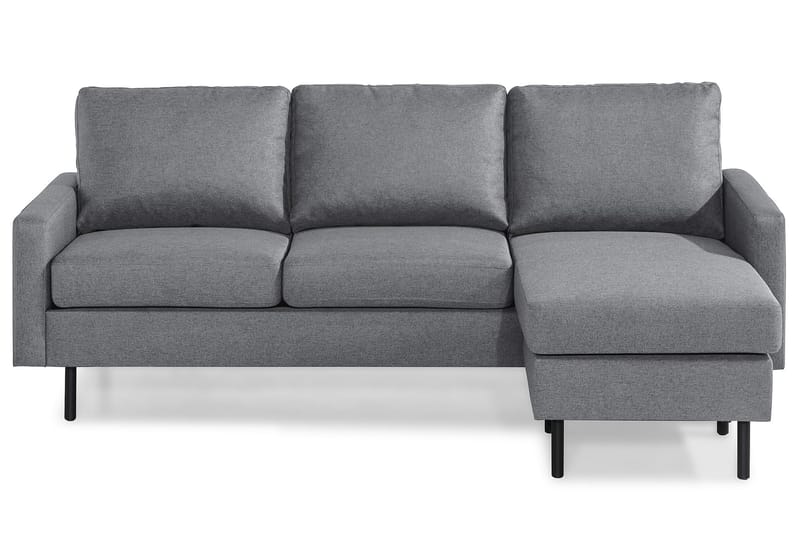 RACKO 3-sits Soffa med Divan Vändbar Grovvävt tyg Mörkgrå - Skräddarsy färg och tyg - Divansoffa & schäslong