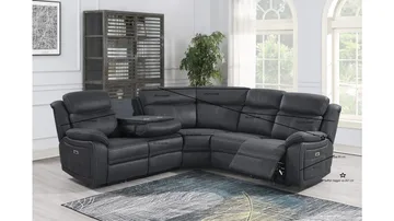 Reclinerhörnsoffa Rindal Elektrisk - grå - Möbler - Vardagsrum - Soffor - Reclinersoffor & Biosoffor