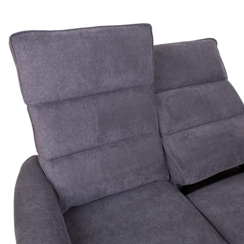 Reclinersoffa Dalsor 2-sits med elektrisk mekanism - Grå - Möbler - Vardagsrum - Soffor - Reclinersoffor & Biosoffor