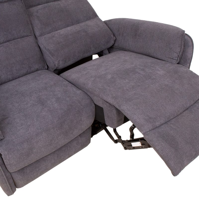 Reclinersoffa Dalsor 2-sits med elektrisk mekanism - Grå - Möbler - Vardagsrum - Soffor - Reclinersoffor & Biosoffor