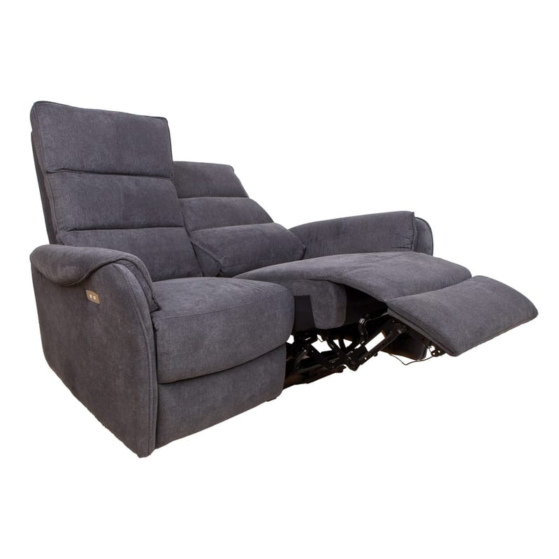 Reclinersoffa Dalsor 2-sits med elektrisk mekanism - Grå - Möbler - Vardagsrum - Soffor - Reclinersoffor & Biosoffor