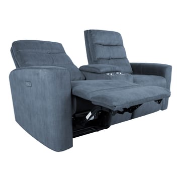 Reclinersoffa Darvi 2-sits med elektrisk mekanism - blå - Möbler - Vardagsrum - Soffor - Reclinersoffor & Biosoffor