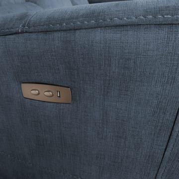 Reclinersoffa Darvi 3-sits med elektrisk mekanism - blå - Möbler - Vardagsrum - Soffor - Reclinersoffor & Biosoffor