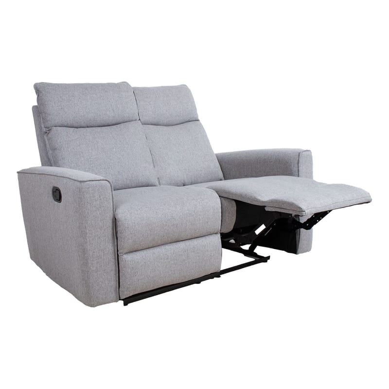 Reclinersoffa Fjolna 2-sits med manuell mekanism - grå - Möbler - Vardagsrum - Soffor - Reclinersoffor & Biosoffor