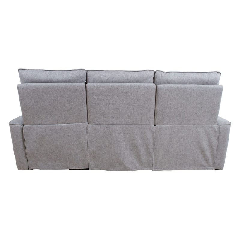 Reclinersoffa Fjolna 3-sits med manuell mekanism - grå - Möbler - Vardagsrum - Soffor - Reclinersoffor & Biosoffor