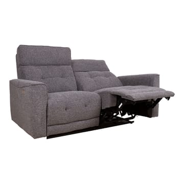 Reclinersoffa Glendor 2-sits med elektrisk mekanism - Grå - Möbler - Vardagsrum - Soffor - Reclinersoffor & Biosoffor