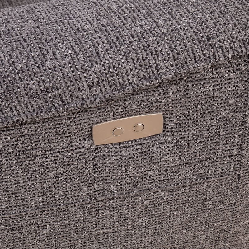 Reclinersoffa Glendor 2-sits med elektrisk mekanism - Grå - Möbler - Vardagsrum - Soffor - Reclinersoffor & Biosoffor