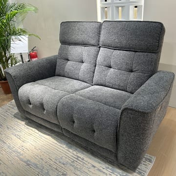 Reclinersoffa Glendor 2-sits med elektrisk mekanism - Grå - Möbler - Vardagsrum - Soffor - Reclinersoffor & Biosoffor