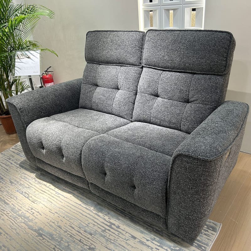 Reclinersoffa Glendor 2-sits med elektrisk mekanism - Grå - Möbler - Vardagsrum - Soffor - Reclinersoffor & Biosoffor