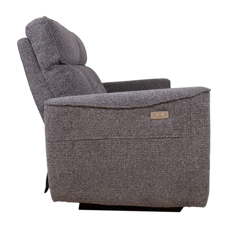 Reclinersoffa Glendor 2-sits med elektrisk mekanism - Grå - Möbler - Vardagsrum - Soffor - Reclinersoffor & Biosoffor
