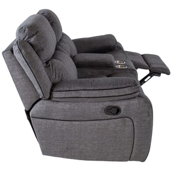 Reclinersoffa Iskmar 2-sits med manuell mekanism - grå - Möbler - Vardagsrum - Soffor - Reclinersoffor & Biosoffor