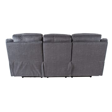 Reclinersoffa Iskmar 3-sits med manuell mekanism - Grå - Möbler - Vardagsrum - Soffor - Reclinersoffor & Biosoffor