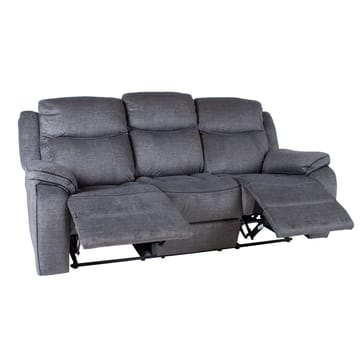 Reclinersoffa Iskmar 3-sits med manuell mekanism - Grå - Möbler - Vardagsrum - Soffor - Reclinersoffor & Biosoffor