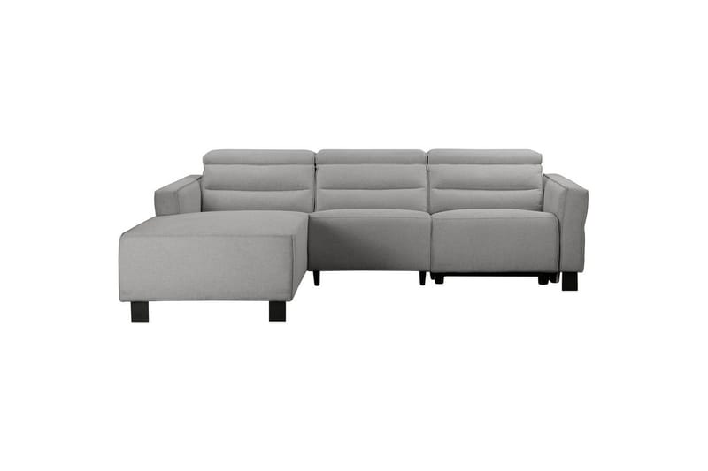 Reclinersoffa med hörn Loft24 Carpari Reclinersoffa 3-sits Grey Left-faced Belfast fabric - Möbler - Vardagsrum - Soffor - Reclinersoffor & Biosoffor