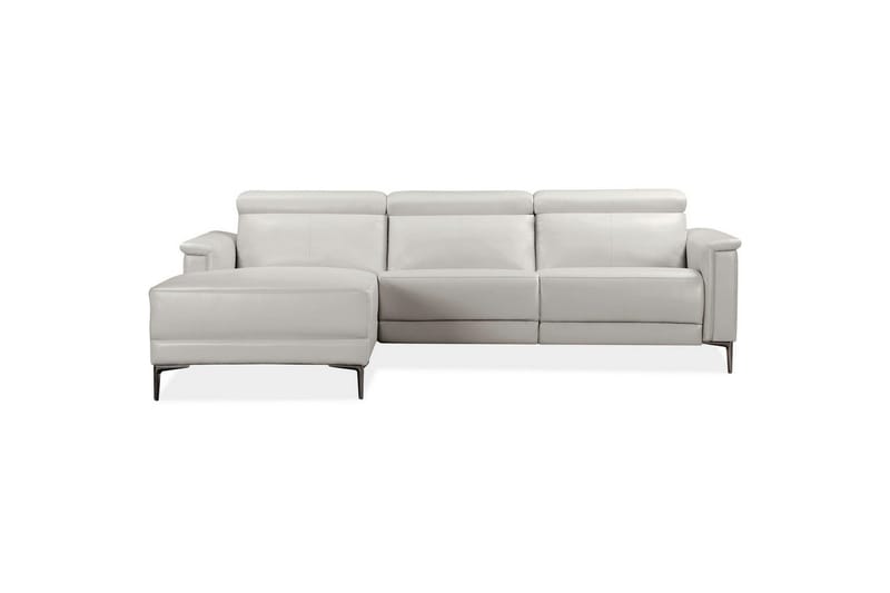 Reclinersoffa med hörn Loft24 Hörnsoffa 3-sits Lund Cream White Vänster - Möbler - Vardagsrum - Soffor - Reclinersoffor & Biosoffor