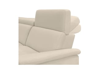 Reclinersoffa med hörn Loft24 Hörnsoffa 3-sits Pareli Vit Vänster - Möbler - Vardagsrum - Soffor - Reclinersoffor & Biosoffor