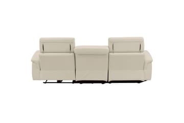 Reclinersoffa med hörn Loft24 Hörnsoffa 3-sits Pareli Vit Vänster - Möbler - Vardagsrum - Soffor - Reclinersoffor & Biosoffor