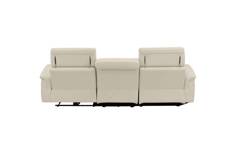Reclinersoffa med hörn Loft24 Hörnsoffa 3-sits Pareli Vit Vänster - Möbler - Vardagsrum - Soffor - Reclinersoffor & Biosoffor
