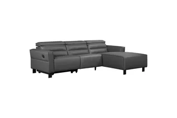 Reclinersoffa med hörn Loft24 Hörnsoffa Loft24 Carpari med manuell recliner Grey Right-faced Belfast fabric - Möbler - Vardagsrum - Soffor - Reclinersoffor & Biosoffor