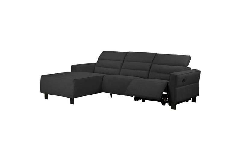 Reclinersoffa med hörn Loft24 Hörnsoffa Loft24 Carpari med manuell recliner Grey1 Left-faced Belfast fabric - Möbler - Vardagsrum - Soffor - Reclinersoffor & Biosoffor